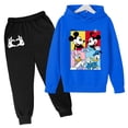 thumbnail image 3 of Conjuntos de sudaderas con capucha de Mickey, conjunto de ropa para niños, Pato Donald, Minnie, ropa para niños y niñas, camisetas, pantalones, trajes de 4 a 14 años, trajes deportivos, sudaderas con, 3 of 5
