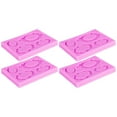 thumbnail image 1 of Photo Frame Silicone , Picture Frames Silicone  Decorating Photo Frame  Pink 4pcs  For Home, 1 of 8