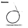 thumbnail image 3 of Cable de liberación de pestillo del capó delantero de Unique Bargains para Toyota RAV4 2001-2005 No.5363042060 Negro, 3 of 6