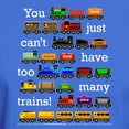 thumbnail image 3 of CafePress - Too Many Trains White Lettering T Shirt - Men's Classic Graphic Cotton T-Shirt, 3 of 4