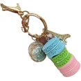 thumbnail image 5 of Macaron Eiffel Tower Keychain, Colorful Bowknot Bag Charm KeyChain, Cute Candy Pendant Key Chain for Handbag Purse Wallet Backpack Car Keyring for Women Girls, 5 of 5