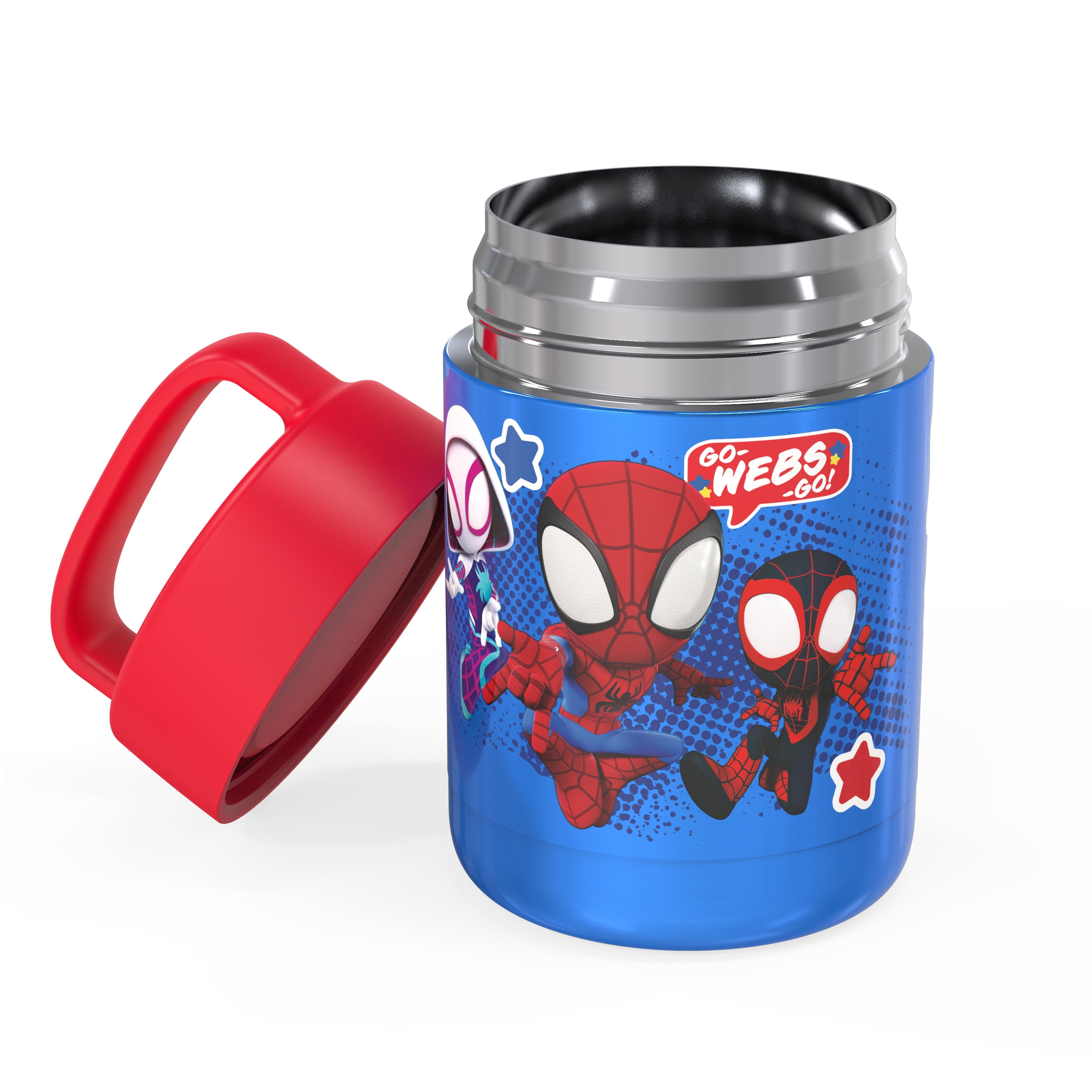Zak! Marvel Spider-Man 3 Piece Lunch Container/Bento Box, Leakproof, New