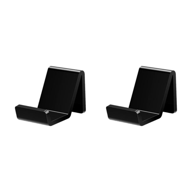 Sidaley Organizador montado en la pared para controladores de juegos, acrílico, fácil de instalar, adhesivo adhesivo en la pared, negro negro 2Conjunto