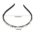 thumbnail image 2 of Unique Bargains 1Pc Bling Rhinestone Headband Unspecified Shapes White Rhinestone Headband for Women 5.31"x0.39", 2 of 6