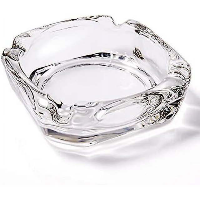 Glass Ashtray, Home Ashtrays for Cigarettes, Outdoor Ashtray for Weed, Cigar Cool Ashtrays Cute Ashtray Square Transpare The best one