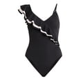 thumbnail image 5 of Sofia by Sofia Vergara Women's and Women's Plus Asymmetrical Ruffle One Piece Swimsuit with Curvetex®, Sizes XS-2X, 5 of 5