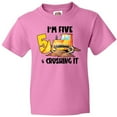 thumbnail image 3 of Inktastic I'm 5 and Crushing It Construction 5th Birthday Youth T-Shirt, 3 of 5