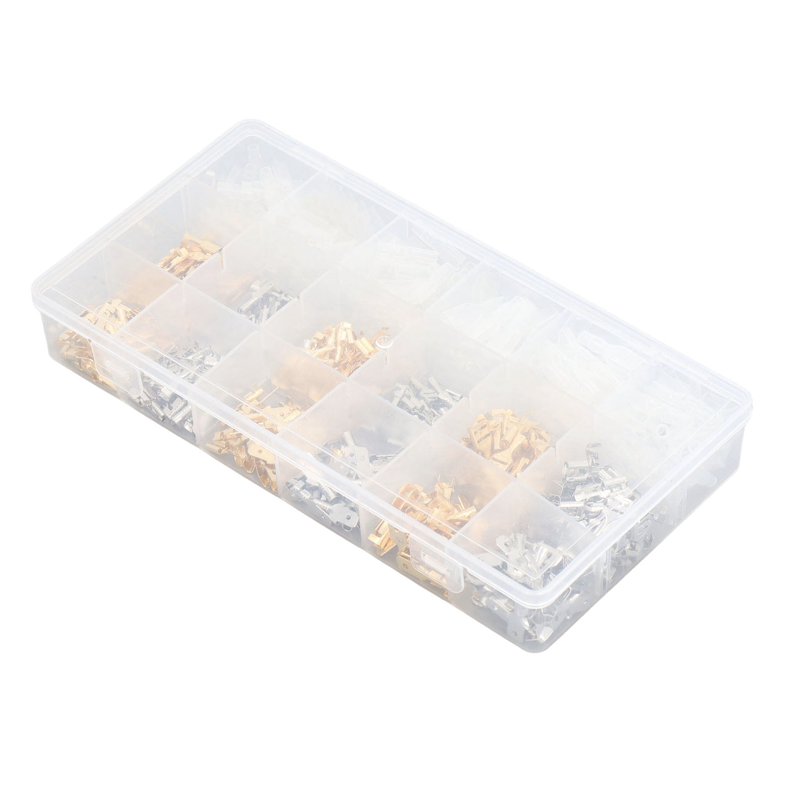 Male Female Wire Spade Connector, Wire Crimp Terminal Block High Conductivity 2.8 4.8 6.3mm With Insulating Sleeve For Car Audio Speaker