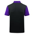 thumbnail image 5 of ZCFZJW Mens Golf Shirt Short Sleeve Sport Moisture Wicking Color Block Printed Athletic Workout Tees Shirts Lightweight Collared Casual T-Shirt Purple L, 5 of 6