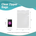 thumbnail image 3 of Clear Zipper Bags, 4 Mil USDA Approved Heavy Duty, 1000 Count, 7 x 9 in, 3 of 7