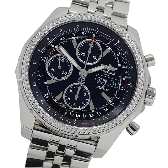 Pre-Owned Breitling Bentley GT A13362 Men's Watch, Brand, Chronograph, Automatic, Stainless...