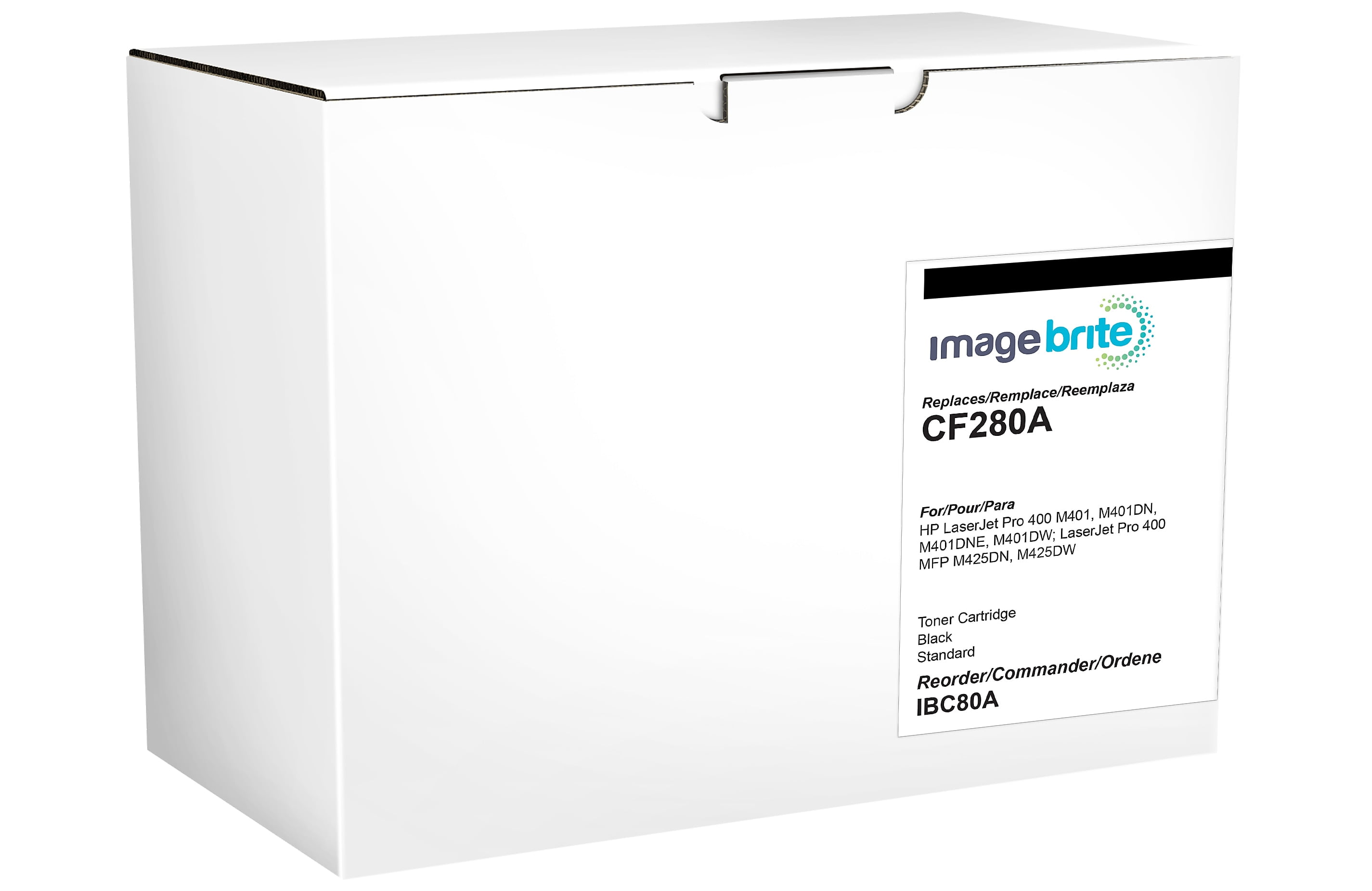 Photo 1 of Image Brite 80A Remanufactured Black Laser Toner Cartridge (CF280A) 24300924