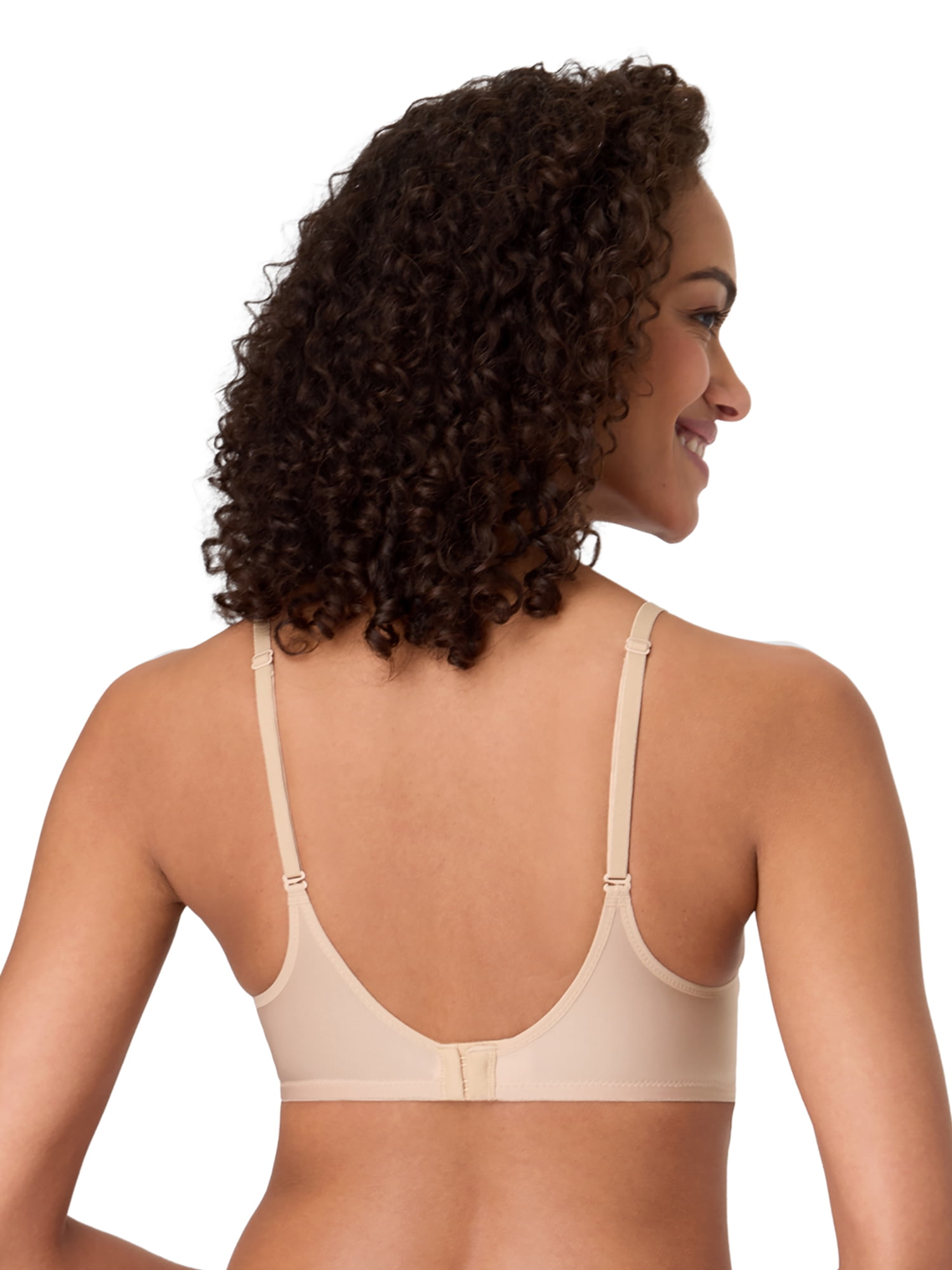 Hanes Women's Natural Lift Underwire Bra, Moisture-Wicking, Convertible Straps