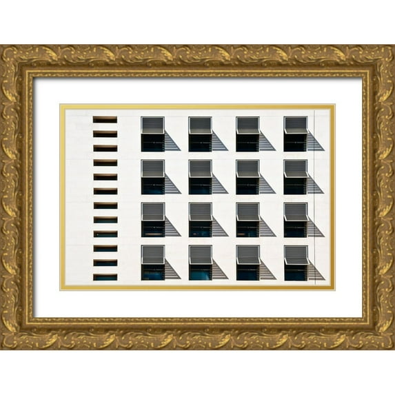 Wride, Linda 32x23 Gold Ornate Wood Framed with Double Matting Museum Art Print Titled - brise soleil