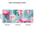 thumbnail image 3 of Shadudu Flamingo Flowers Canvas Print Triptych Set Abstract Wall Art Decor 12x16 Inches (Pack of 3) 12"x16"x3pcs, 3 of 6
