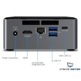 thumbnail image 4 of Intel NUC7i3BNH Mini PC, Intel Core i3-7100U 2.4GHz, 8GB DDR4, 1TB HDD, Wifi, BT 4.2, HDMI, USB 3.1 Type-C, 4k Support, Dual Monitor Capable, Windows 10 Pro, 4 of 7