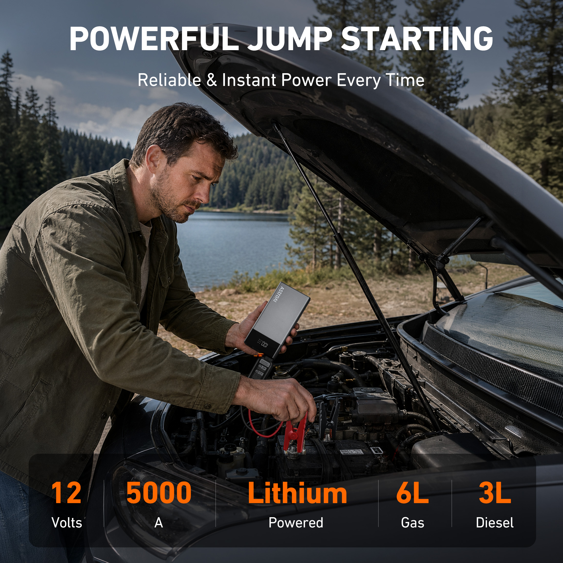 AstroAI 5000A Car Jump Starter Power Bank photo 5