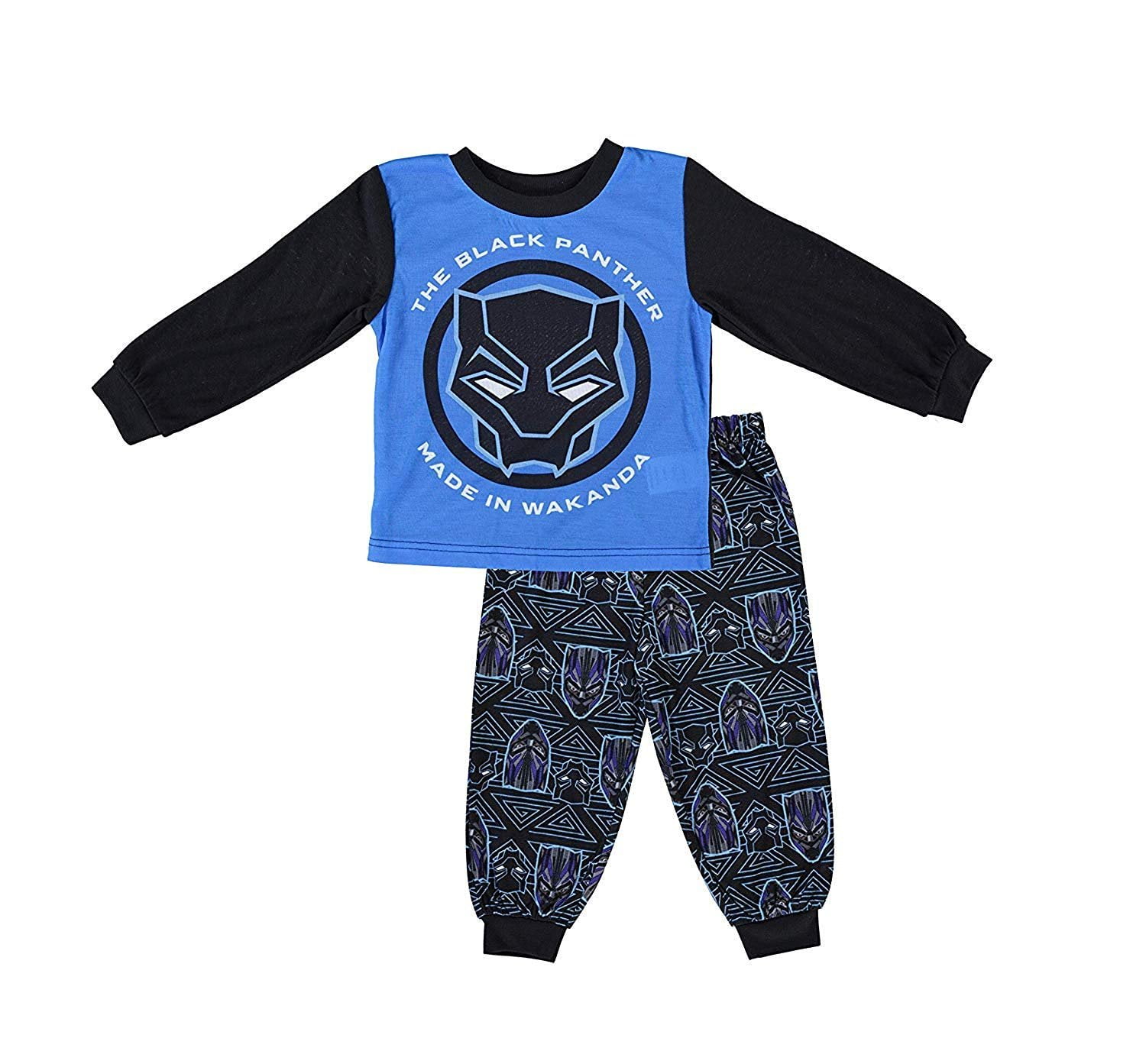 Marvel Studios Marvel Boys Black Panther Pajamas 2Piece Long