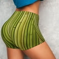 thumbnail image 4 of Sikiie Green Bamboo Fence Workout Shorts Women Scrunch Butt Gym Shorts Seamless High Waist Tummy Control Yoga Biker Athletic Shorts-Large, 4 of 8