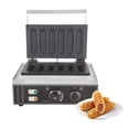 thumbnail image 1 of Máquina comercial para hacer palitos de queso para perros calientes de maíz, 6 unidades, 110 V, 1550 W, temporizador de 5 minutos, 1 of 5