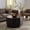 Black, variant on Safavieh Couture Patty Wood Octagon Modern Coffee Table, Walnut
