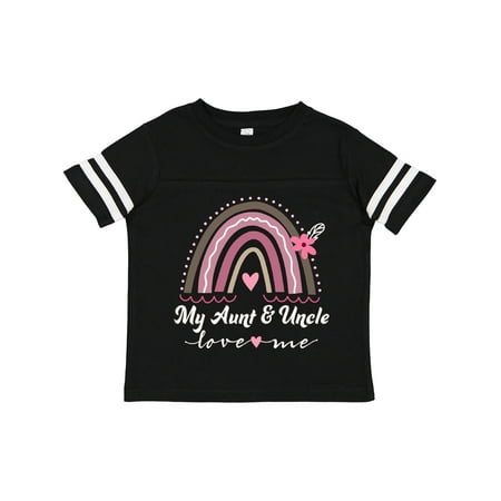 

Inktastic Aunt and Uncle Love Me Niece Girls Rainbow Gift Toddler Toddler Girl T-Shirt