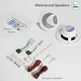 thumbnail image 3 of Marine Stereo Receiver Speaker Kit - In-Dash LCD Digital Console Built-in Bluetooth & Microphone 6.5" Waterproof Speakers 2 w/MP3/USB/SD/AUX/FM Radio Reader & Remote Control - Pyle PLCDBT65MRW, 3 of 6