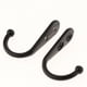 thumbnail image 4 of 2x20 X Ropa Sombrero Abrigo Colgando Metal Solo Gancho Pared Puerta Percha Negro 2 piezas, 4 of 7