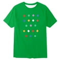 thumbnail image 3 of XEGLSBU Girls T Shirts Size 14-16 Pack Girls Casual Short Sleeve Crewneck T Shirt for Kids Toddler Soft Basic Tee Top Blouse Playwear Apparel Green Size 13-14 Years, 3 of 3