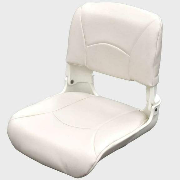 Boat Deluxe All Weather Seat 75113W | Solid White Vinyl