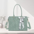thumbnail image 4 of Bolsa MOSISO para portátil, piel sintética, 17 a 17,3 pulgadas, para mujer, color verde, 4 of 7