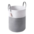 thumbnail image 1 of Laundry Basket,Laundry Basket Laundry Basket Storage Basket Dirty Laundry Basket Cotton Rope Folding Dirty Clothes Basket Storage Basket Laundry Basket Large Woven Cotton Rope Storage Basket, 1 of 8