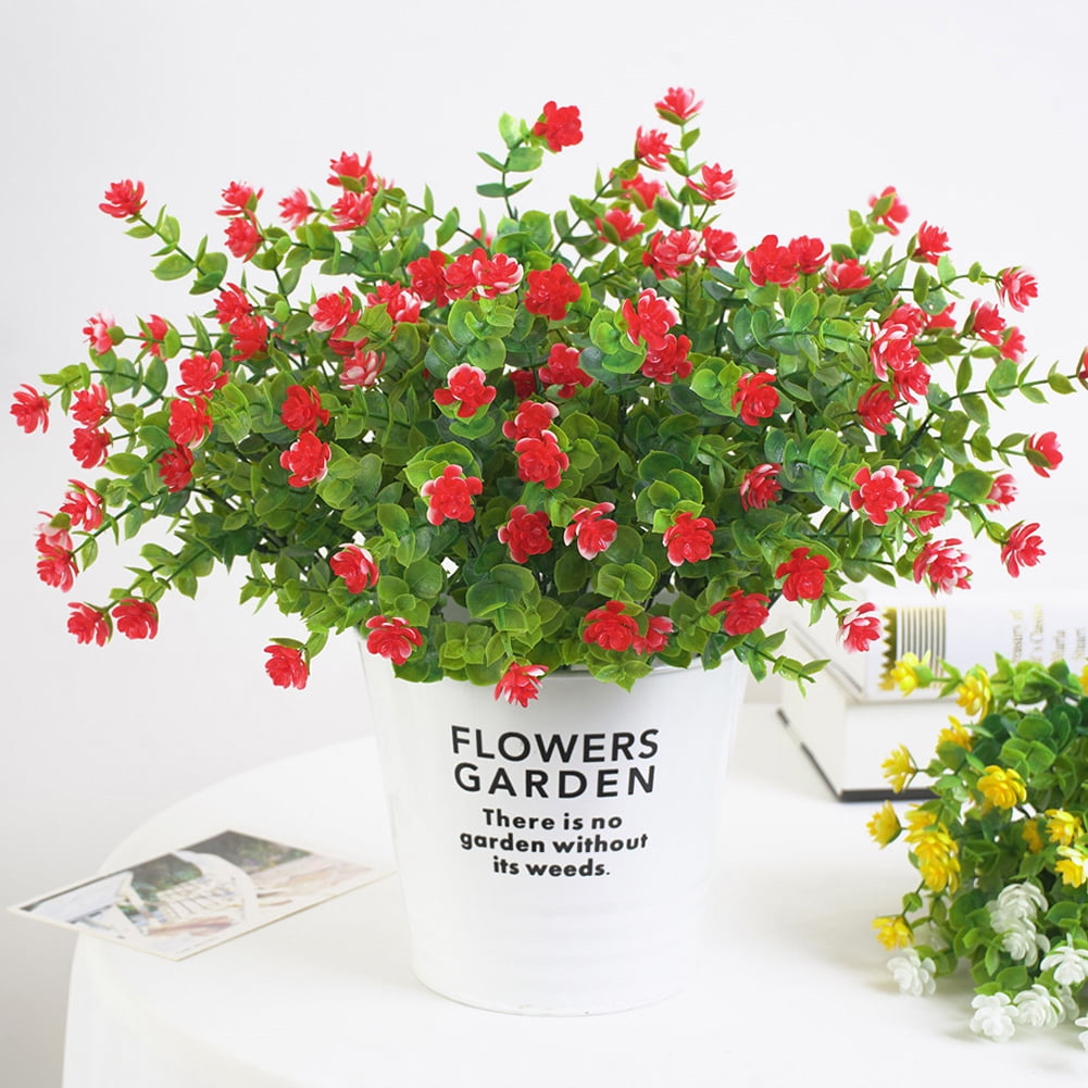 Bobasndm ArtificialFlowers FakePlants Outdoor UVResistant Faux