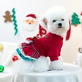 thumbnail image 4 of PONPRNGY Christmas Outfit and Costume - Funny Puppy Dress with Bow for Small s, 4 of 7