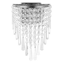 RENACLIPY Wall Crystal Sconces Crystal Wall Lights Silver Indoor Decorative Uses Modern 1Pack