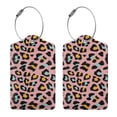 thumbnail image 3 of Honeii Leopard Print Leather Luggage Tag for Suitcases,ID Tags,Bag Tags for Luggage,Functional Travel Tag-2 PCS, 3 of 5