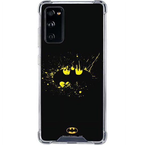 Skinit DC Comics Batman Logo Yellow Splash Galaxy S20 FE Clear Case