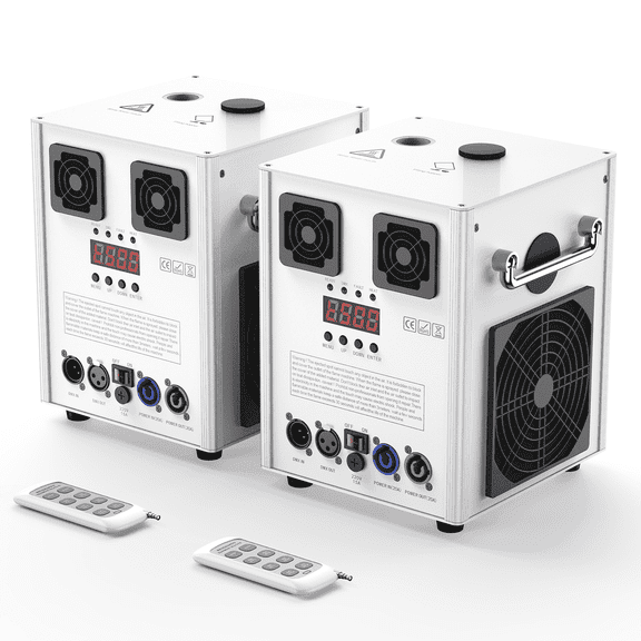 2PCS 700W Cold Spark Machine DMX512 Firework Machine 3-16ft Adjustable for Wedding Stage Party DJ Disco,White