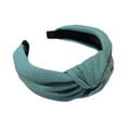 thumbnail image 2 of Bandeau Vert Mode pour Femmes Tricoté Pince à Cheveux Bandeau Nœud, 2 of 3