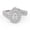 White Gold, variant on Bypass Double Halo Solitaire Engagement Ring for Women, IGI Certified 0.90 Carat (ctw) Pear And Round Cut Lab Grown Diamond Ring In 14K Solid Rose Gold F-G, VS-SI Quality Ring Size-7