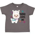 thumbnail image 3 of Inktastic Nana Loves Me Cute and Happy Llama Boys or Girls Toddler T-Shirt, 3 of 5