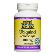 Natural Factors - Ubiquinol QH Active CoQ10 100 mg. - 120 Softgels