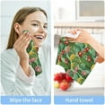 thumbnail image 7 of Tropical Flower Cactus Washcloth 12x12in Set, 4 Pack Absorbent Cotton Towel Square Kitchen Dishes Towels, Soft Cleaning Face Hand Towel Fast Drying, 7 of 7