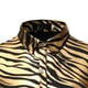 thumbnail image 4 of Blusa y camisa de manga larga con cuello alto para hombre, informal, lisa, a la moda, a rayas, con mangas color bronce, para fiesta, baile, disfraz, blusa para hombre, 4 of 6