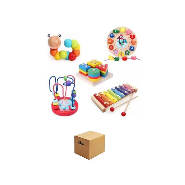 Paquete Didáctico Infantil Estimulación Temprana 5 Piezas Lab.G Multicolor