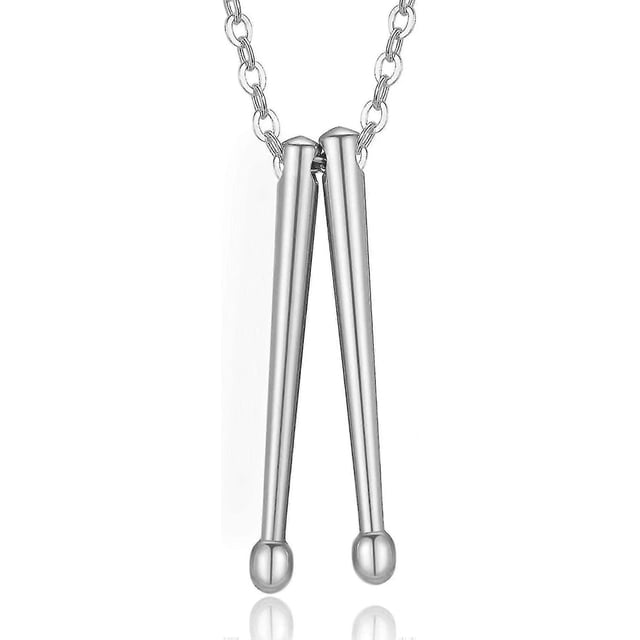 Collar con colgante de baqueta de rock Yashi para hombres acero inoxidable