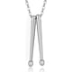 thumbnail image 1 of Collar con colgante de baqueta de rock Yashi para hombres acero inoxidable, 1 of 5