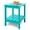 Aqua, variant on HDPE Adirondack Side Table,Weather Resistant,Outdoor Rectangular End Table for Adirondack Chair, Patio, Pool, Garden,14 x 13 Inch Camping Accessories & Patio Furniture,DESERT BROWN