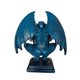 thumbnail image 4 of Escultura gótica de gárgola diabólica, figura decorativa de jardín de hadas para el hogar y la oficina. Azul, 4 of 9