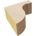 thumbnail image 6 of 2"W x 4"D x 4"H Classic Del Monte Rough Cedar Woodgrain TimberThane Corbel, Primed Tan, 6 of 6